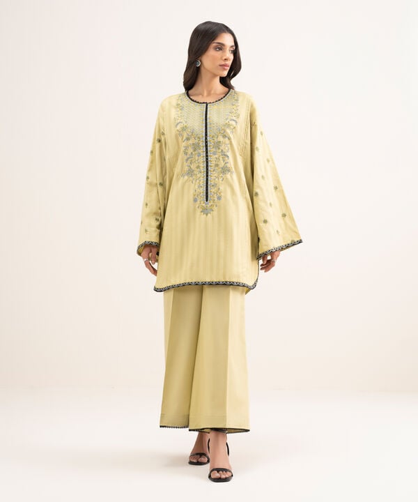 Embroidered Leno Kara Shirt
