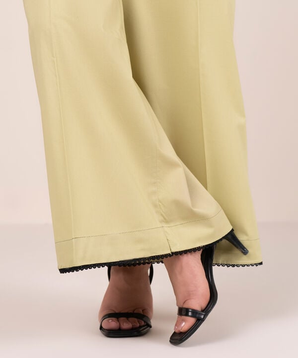 Solid Cambric Flared Pants