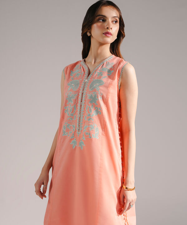 Embroidered Zari Lawn Shirt