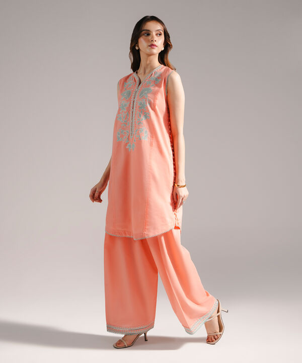 Embroidered Zari Lawn Shirt