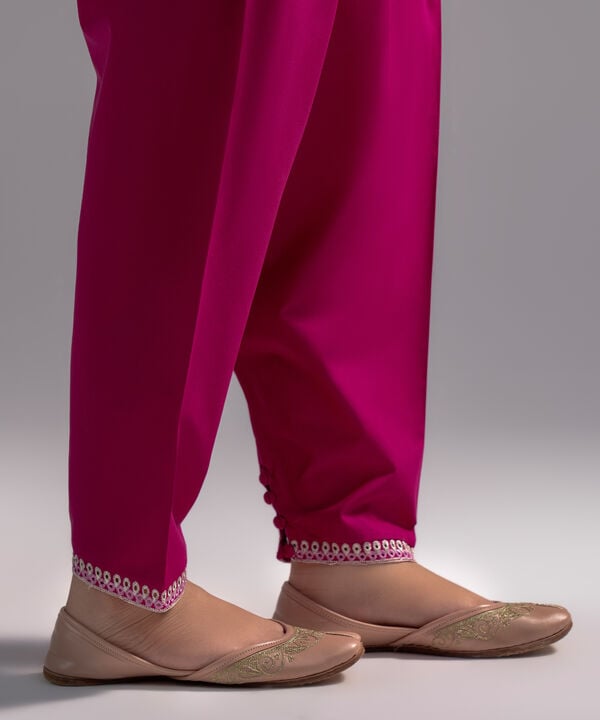 Embroidered Cambric Skinny Shalwar