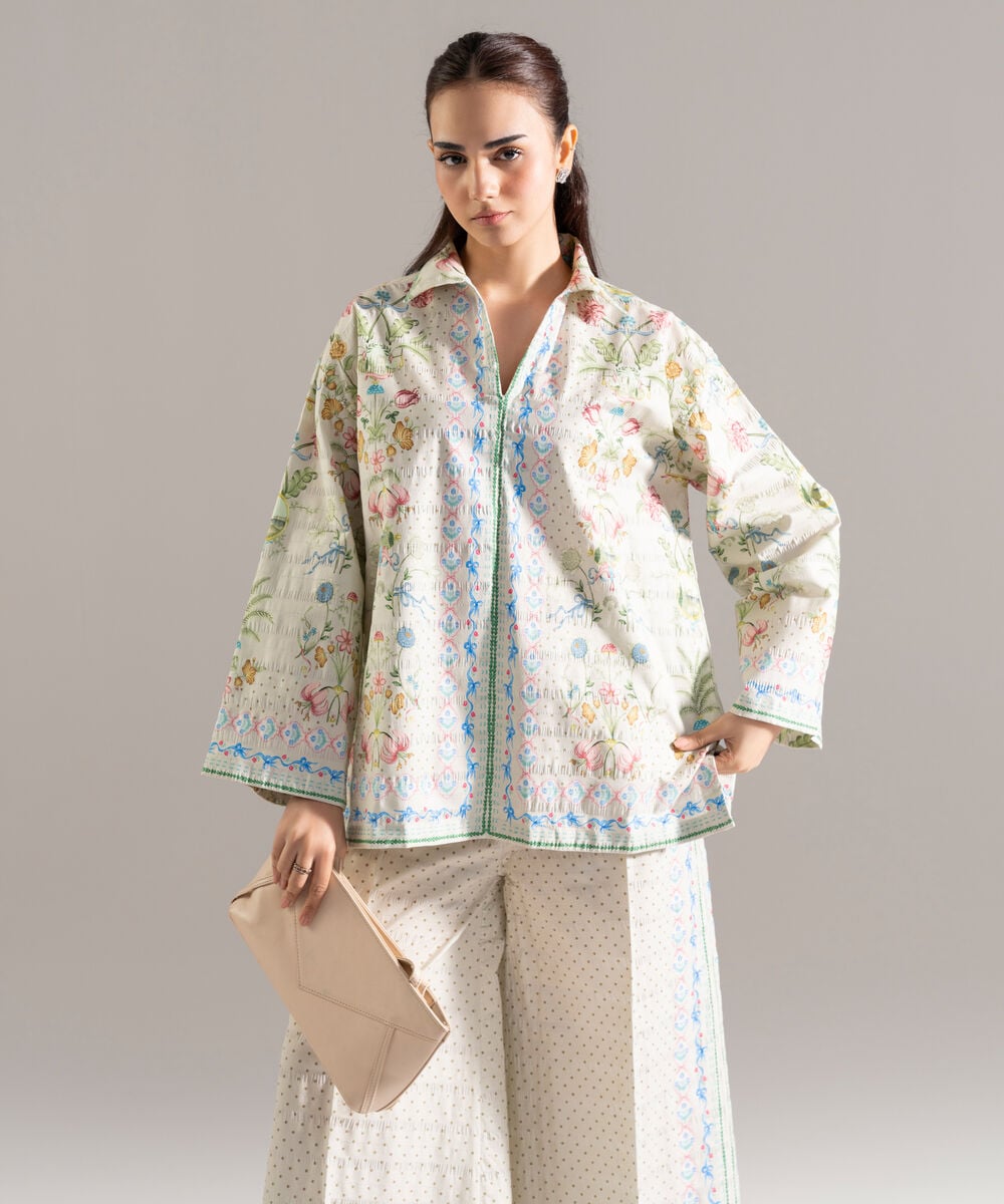 Printed Seersucker Shirt PRASTFRV818S
