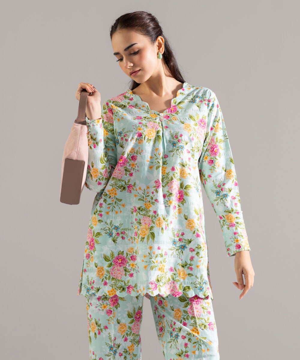 Printed Seersucker Shirt PRASTFRV820S