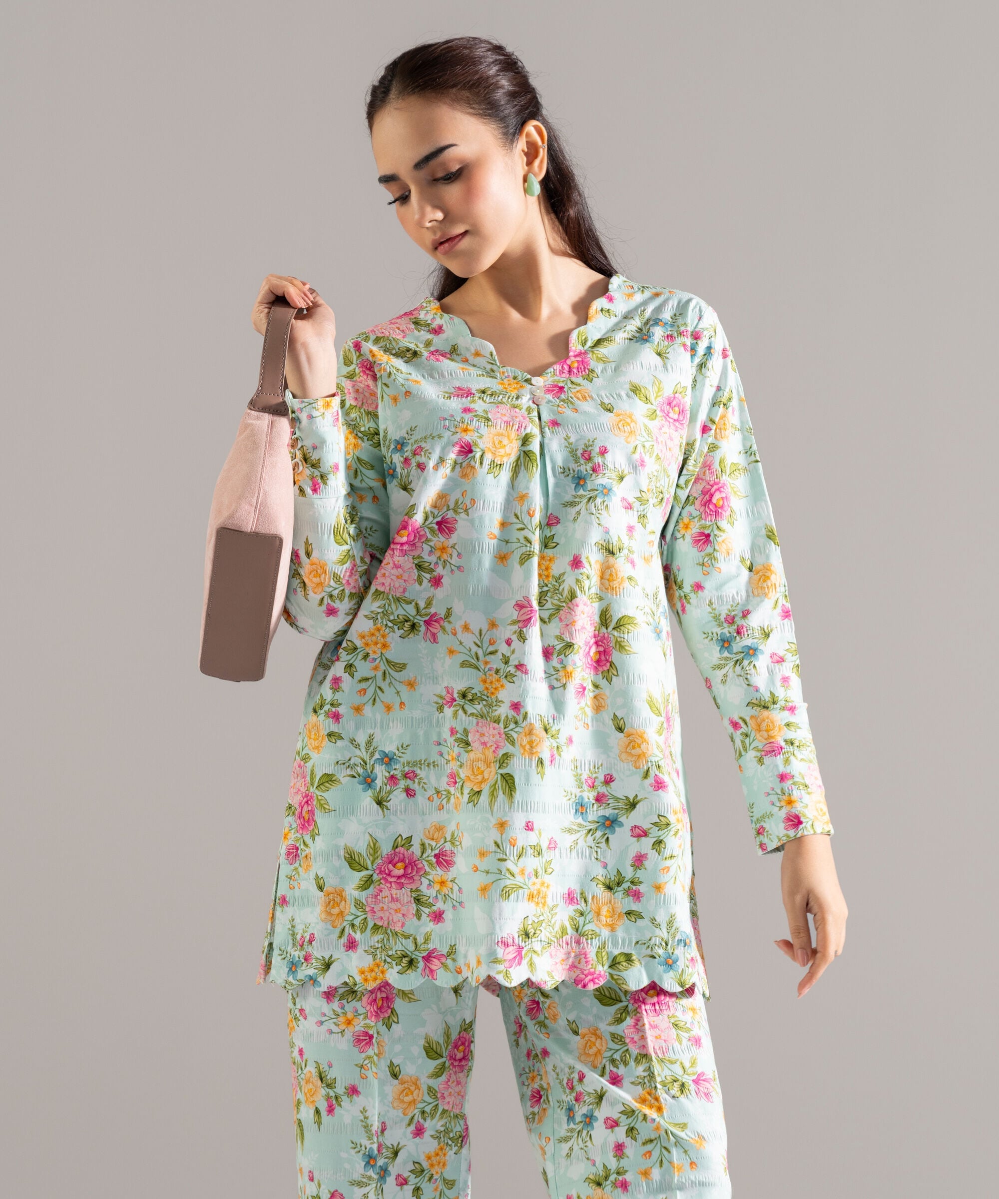 Printed Seersucker Shirt PRASTFRV820S