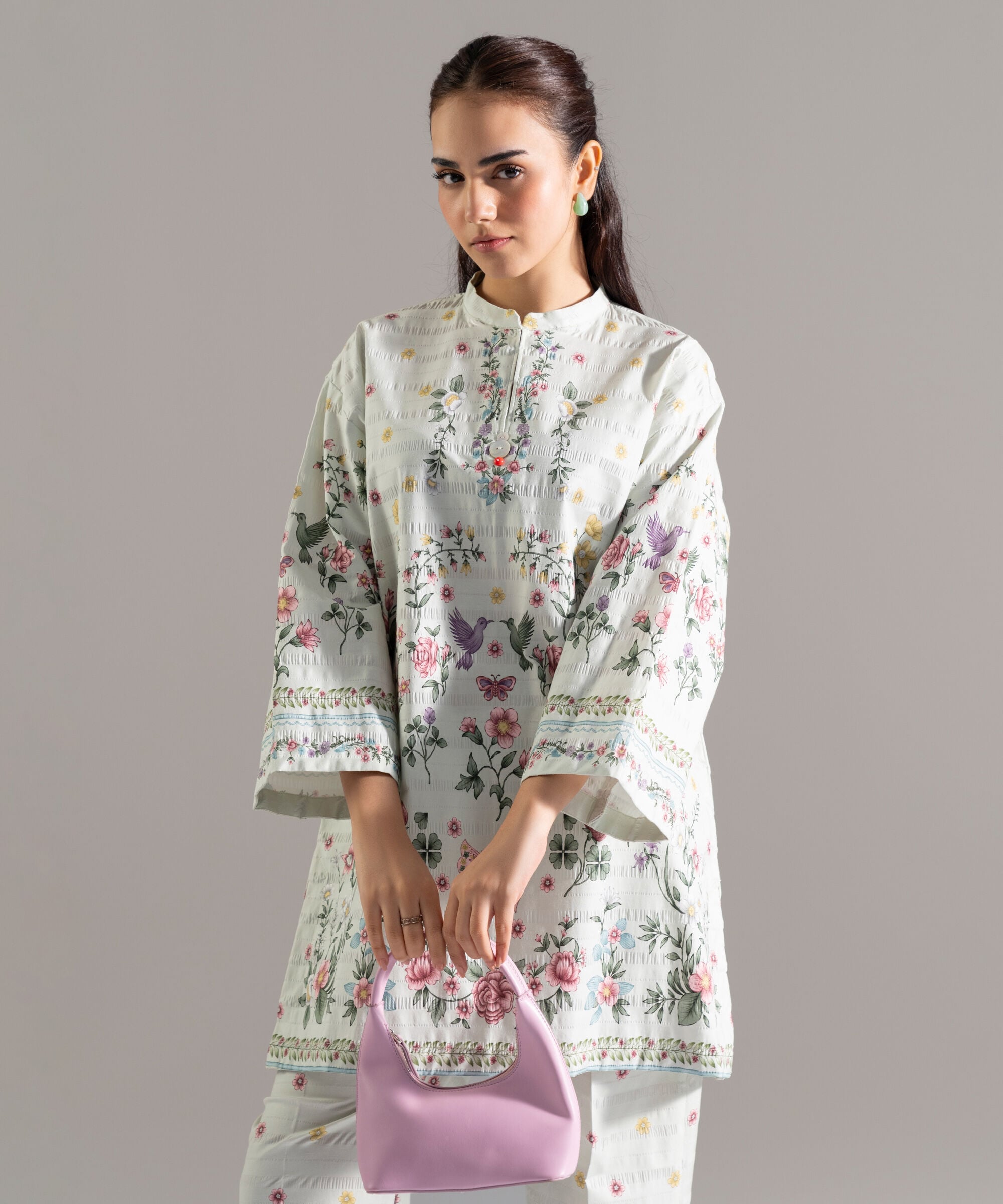 Printed Seersucker Shirt PRASTFRV821S