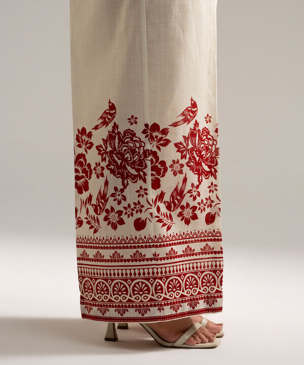 Printed Crosshatch Culottes