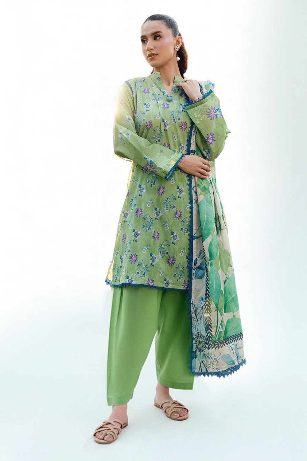 3 PIece Printed Lawn Suit