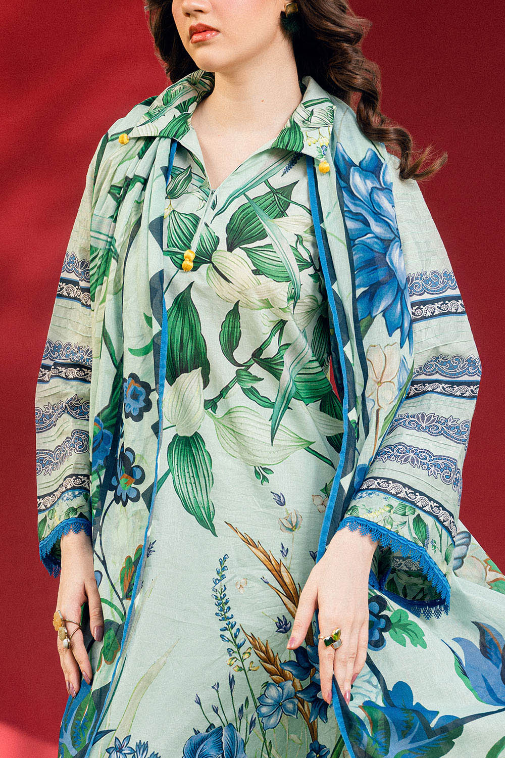 3 PIece Printed Lawn Suit