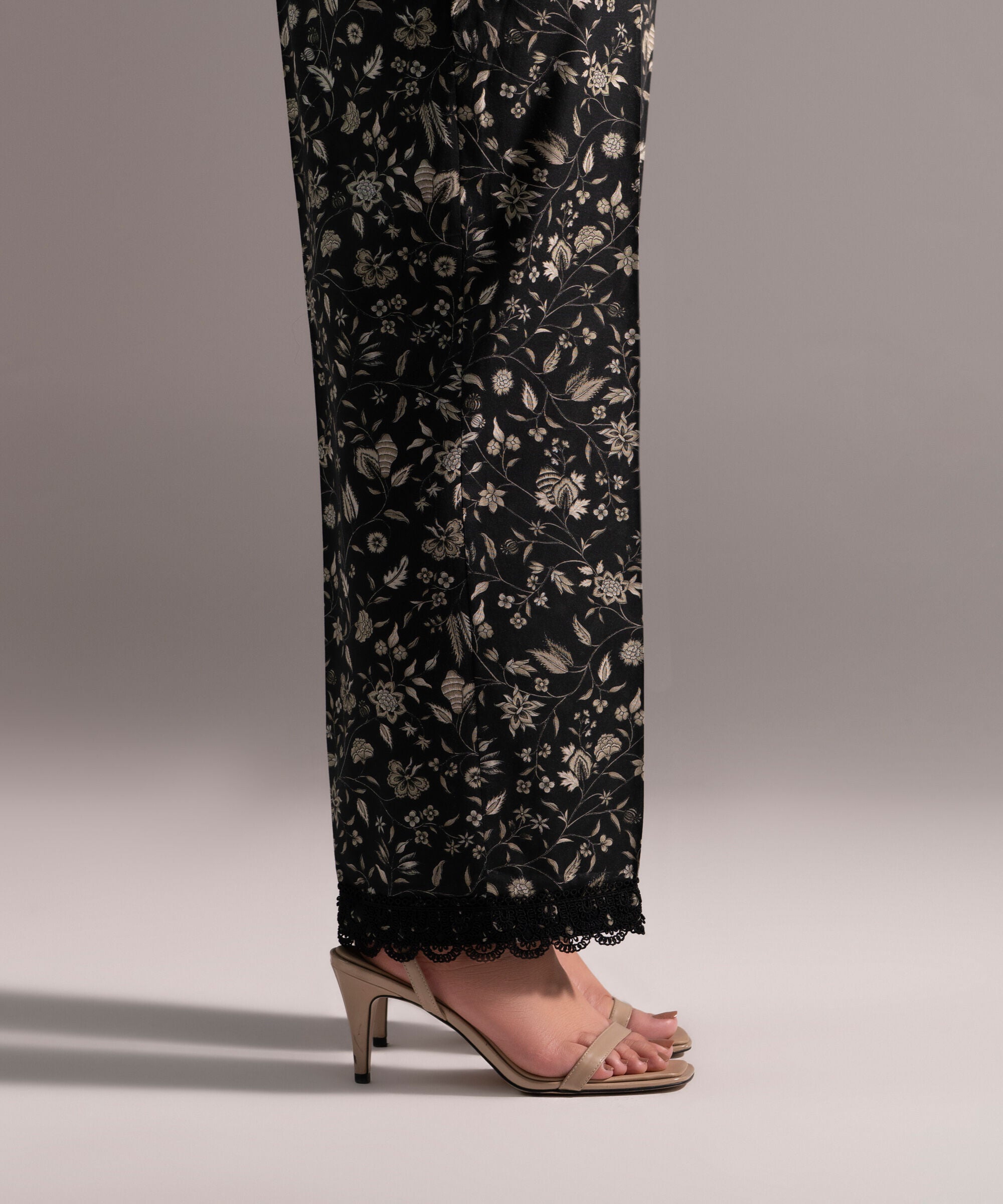 Printed Cambric Straight Pants