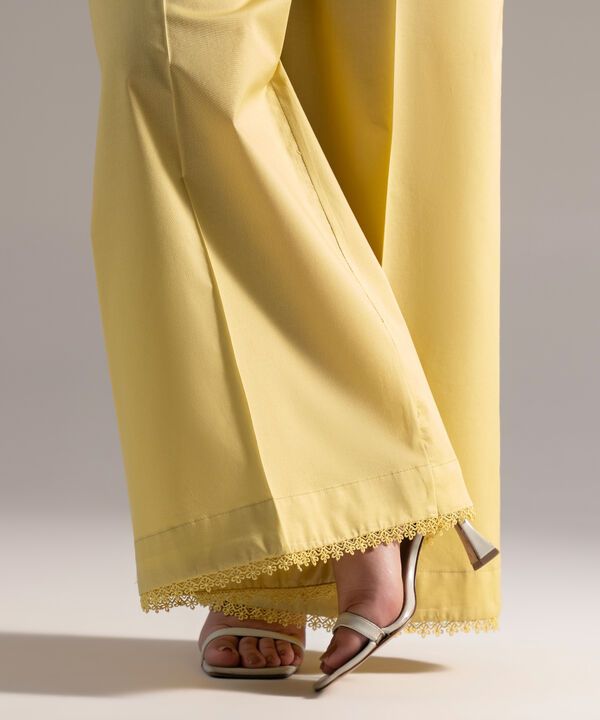 Solid Cambric Flared Pants