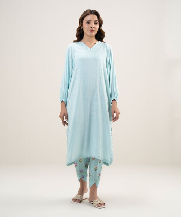 Solid Arabic Jacquard Shirt