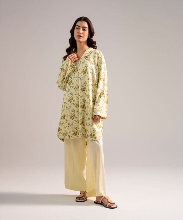 2 Piece - Printed Arabic Lawn Suit