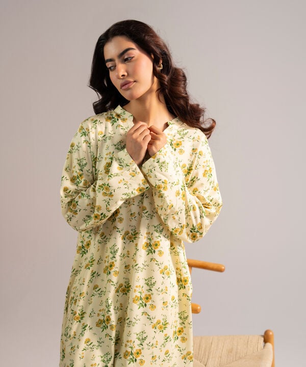 2 Piece - Printed Arabic Lawn Suit