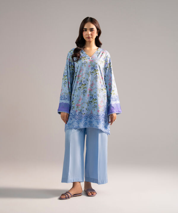 2 Piece - Printed Arabic Lawn Suit
