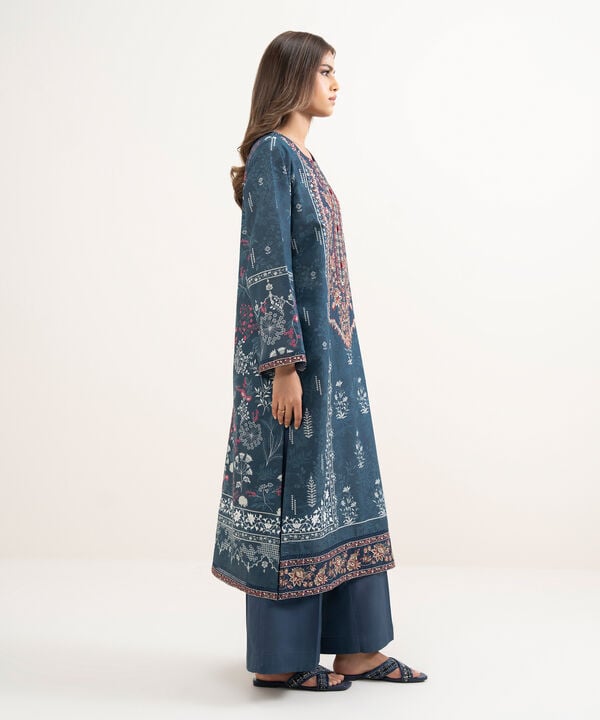 Embroidered Zari Cotton Shirt