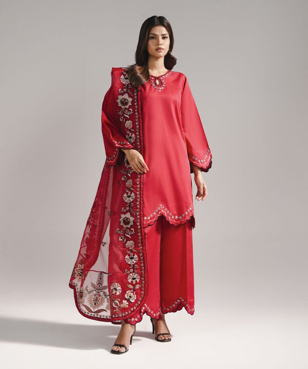 Embroidered Organza Dupatta