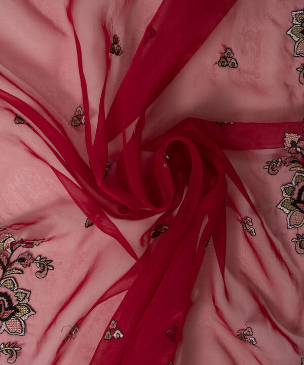 Embroidered Organza Dupatta