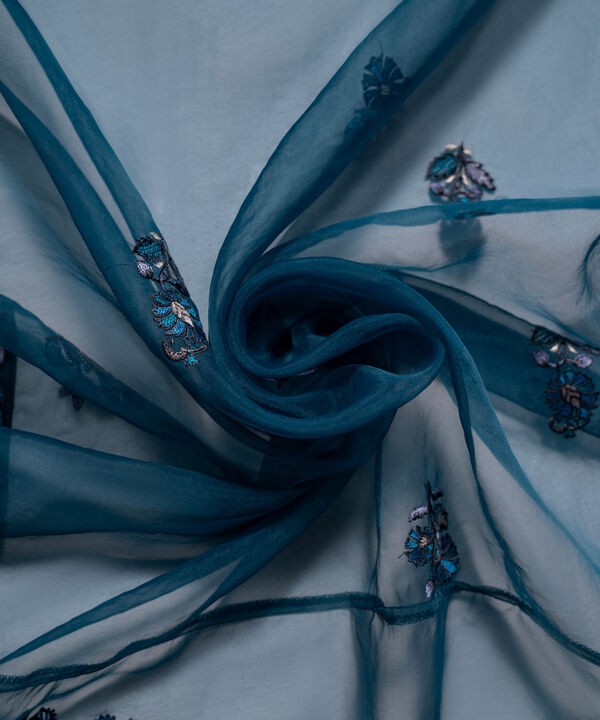 Embroidered Organza Dupatta