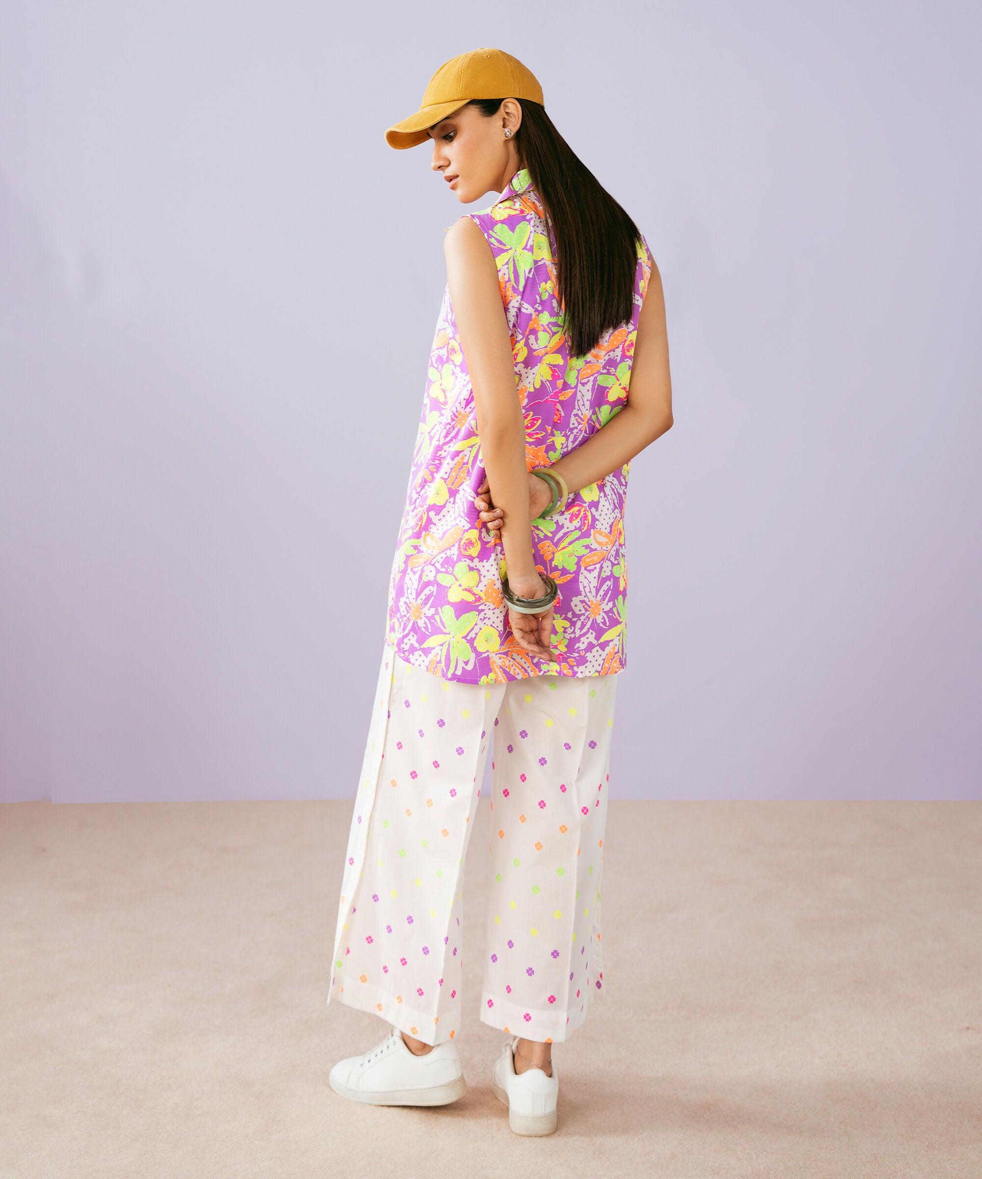 2 Piece - Printed Dobby Suit