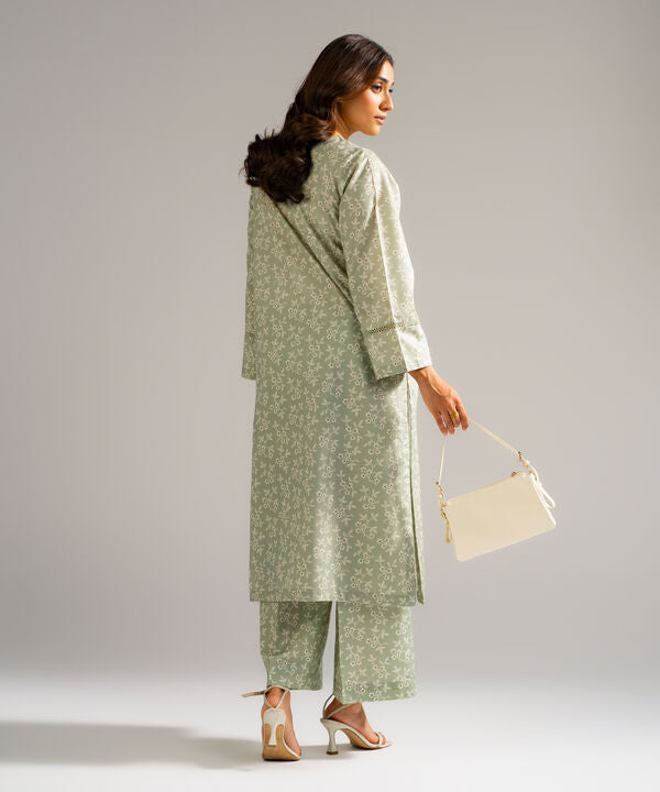 Printed Zari Lawn Shirt