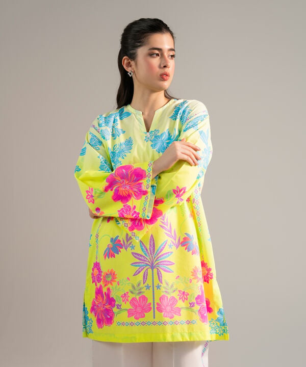 2 Piece - Printed Dobby Suit