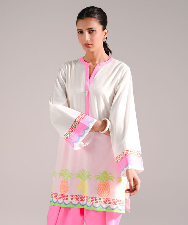 2 Piece - Printed Dobby Suit