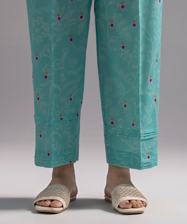 Printed Cambric Straight Pants