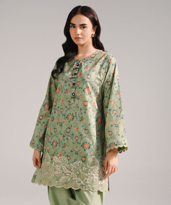 2 Piece - Embroidered Dobby Suit