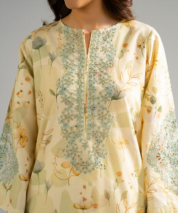 3 Piece - Embroidered Zari Lawn Suit
