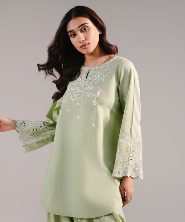 Embroidered Crosshatch Shirt