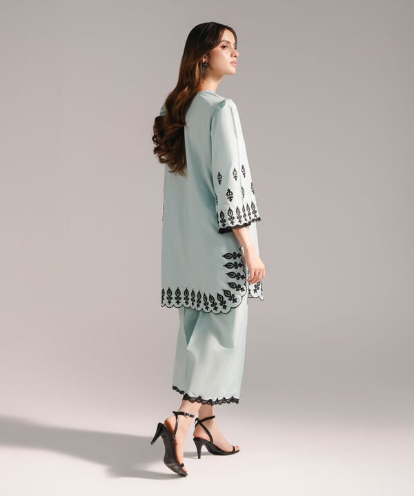 Embroidered Zari Lawn Shirt