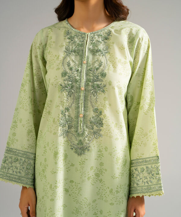 3 Piece - Embroidered Zari Lawn Suit