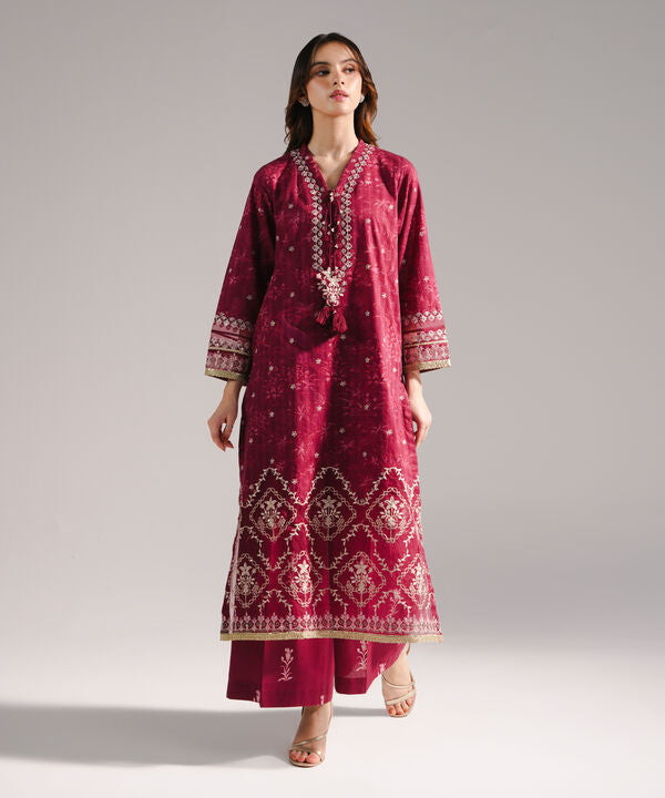Embroidered Leno Kara Shirt
