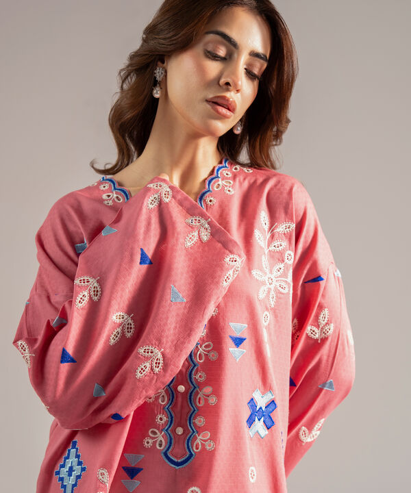 Embroidered Dobby Shirt