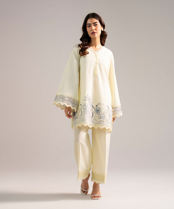 Embroidered Cotton Viscose Shirt