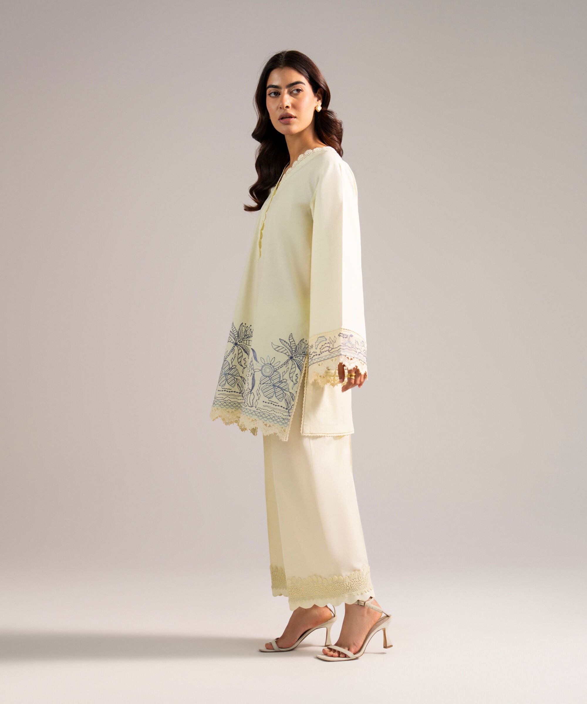 Embroidered Cotton Viscose Shirt