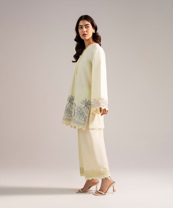 Embroidered Cotton Viscose Shirt