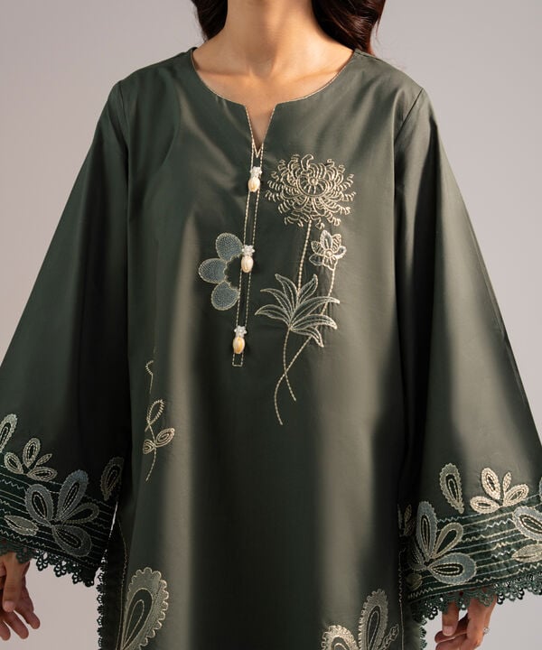 Embroidered Cambric Shirt