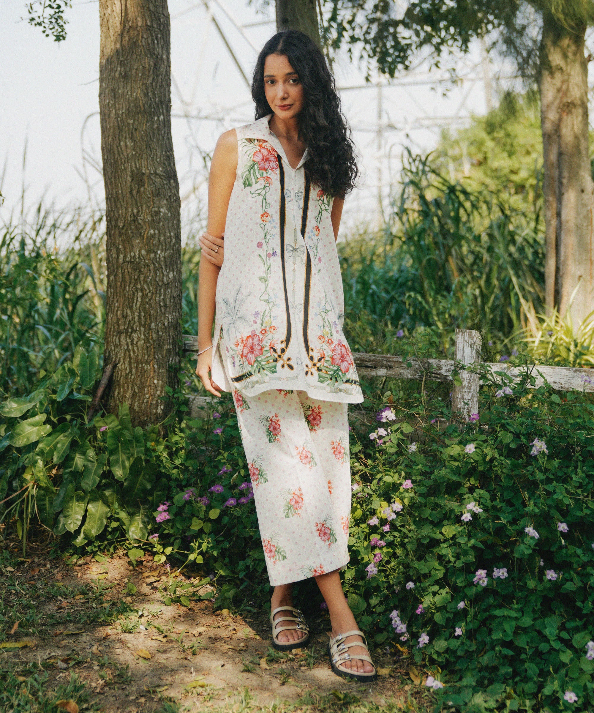 Printed Cotton Viscose Shirt