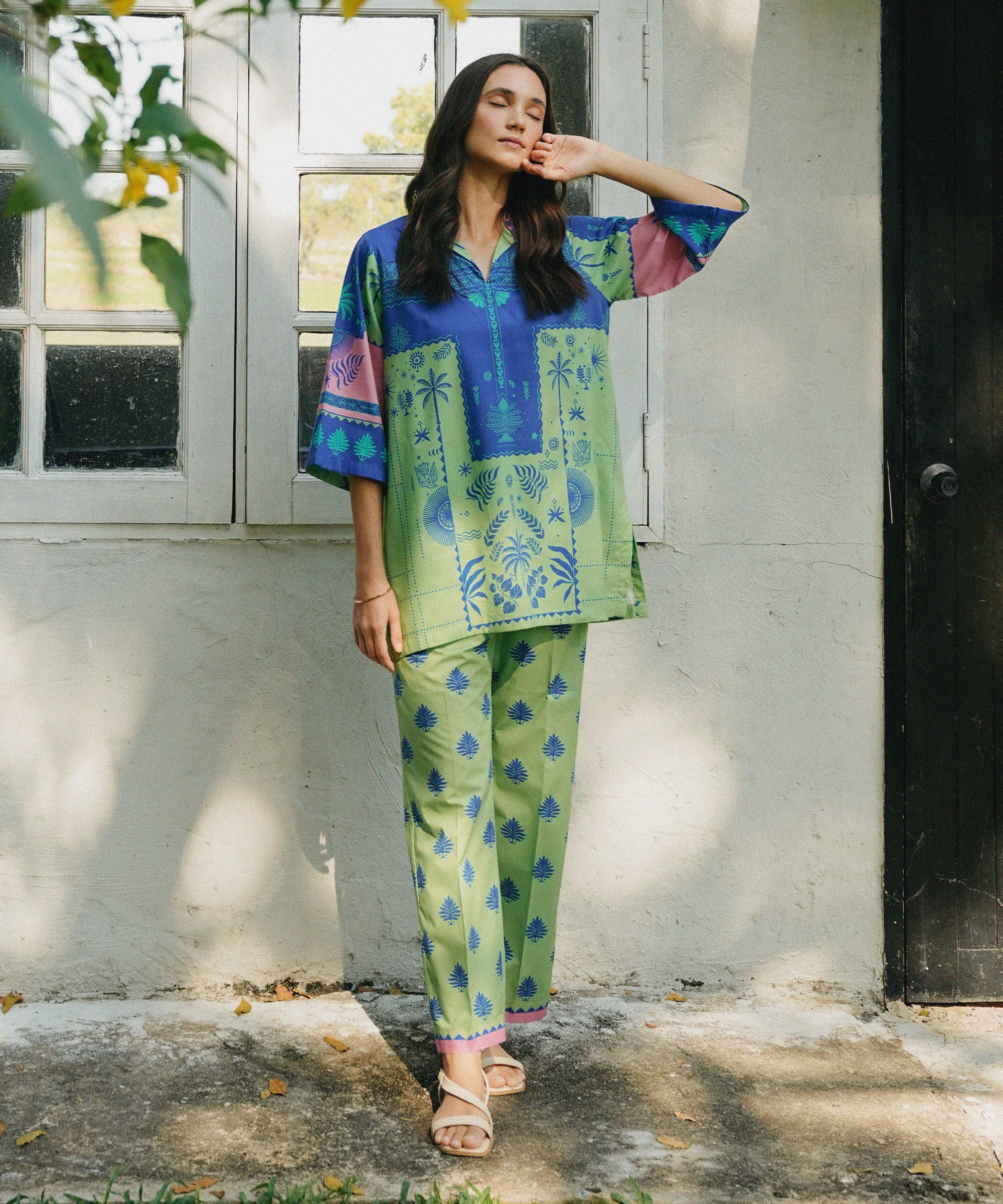 Printed Cotton Viscose Shirt