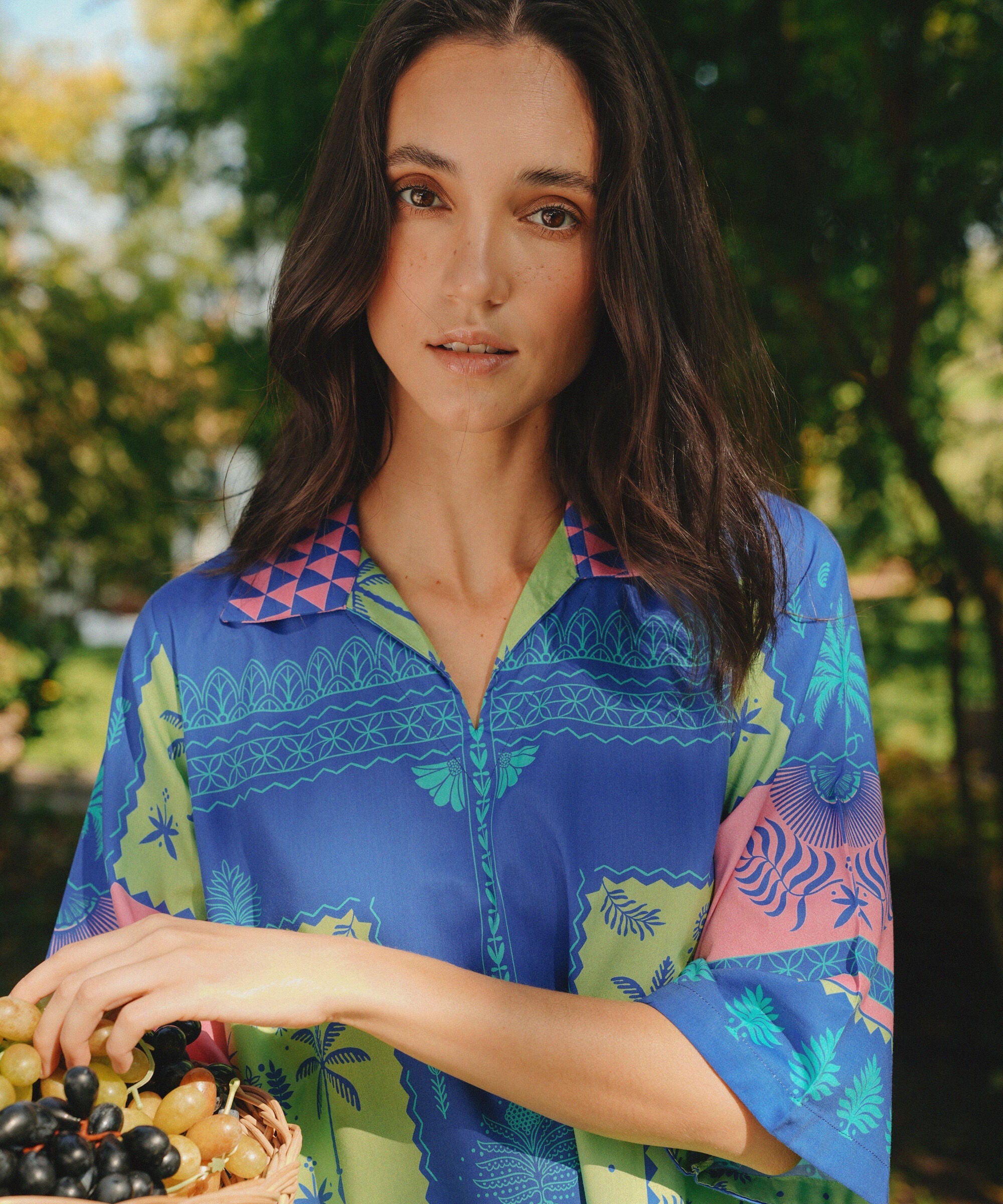 Printed Cotton Viscose Shirt