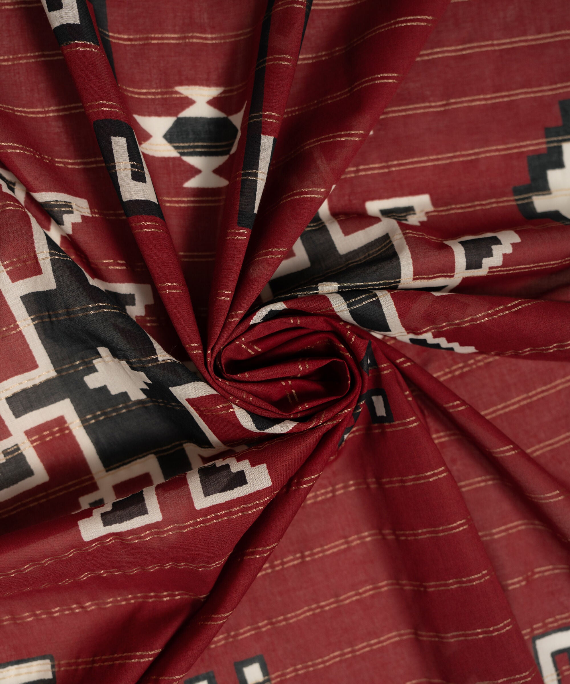 Printed Zari Lawn Dupatta