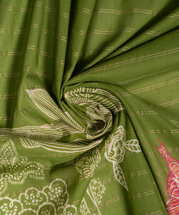 Printed Zari Lawn Dupatta