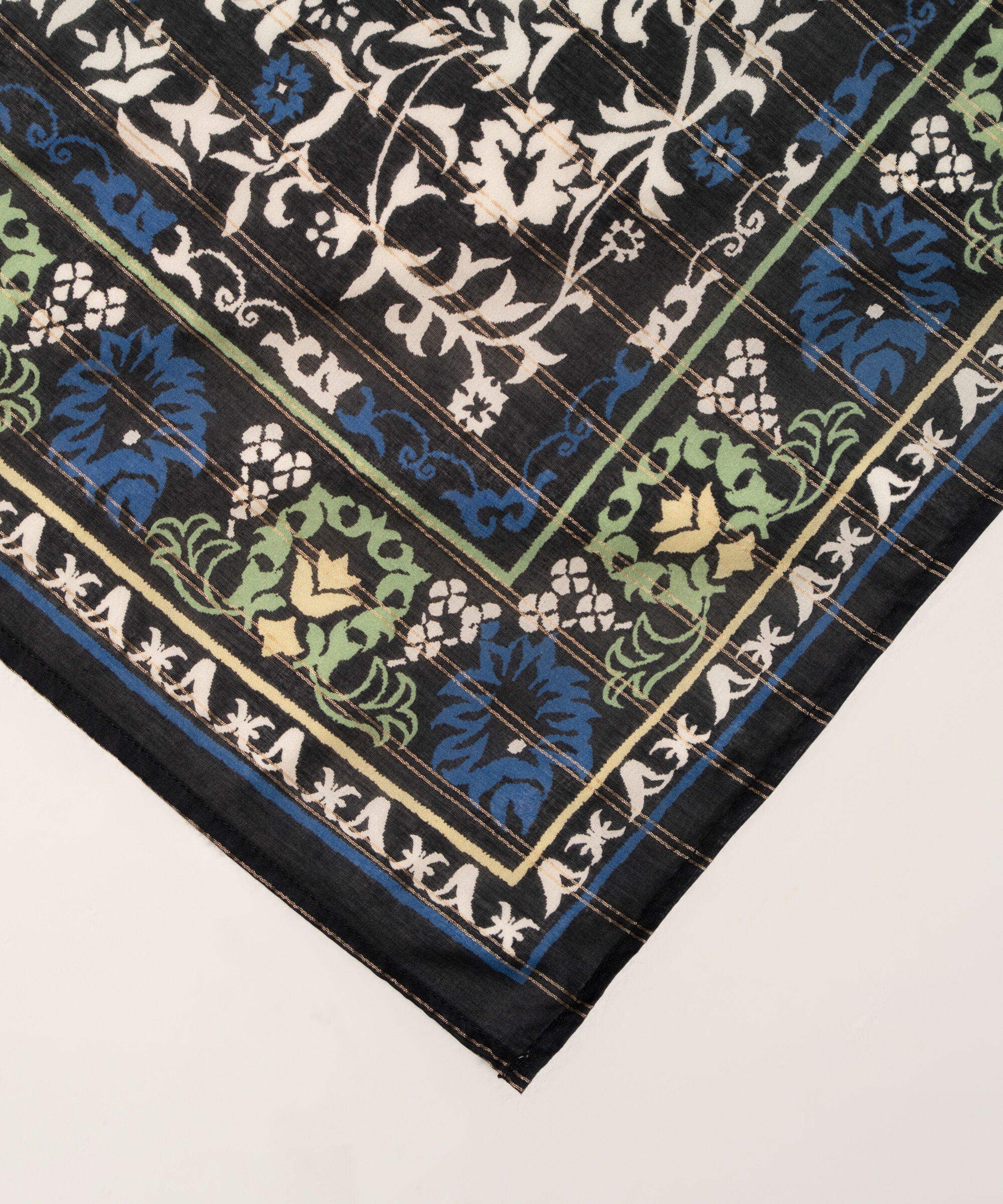 Printed Zari Lawn Dupatta