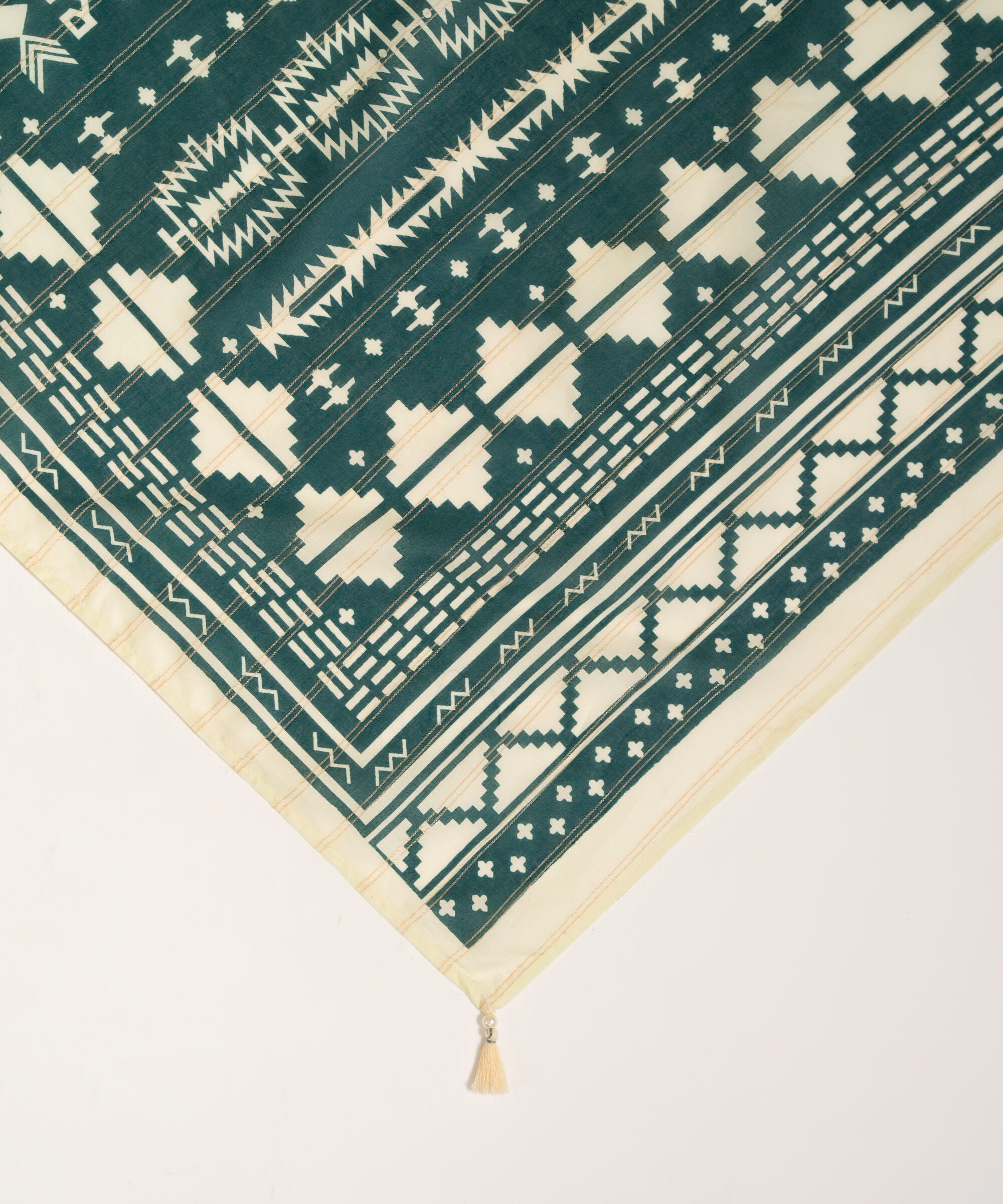 Printed Zari Lawn Dupatta