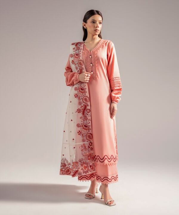 Embroidered Organza Dupatta