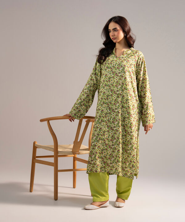 2 Piece - Printed Arabic Lawn Suit