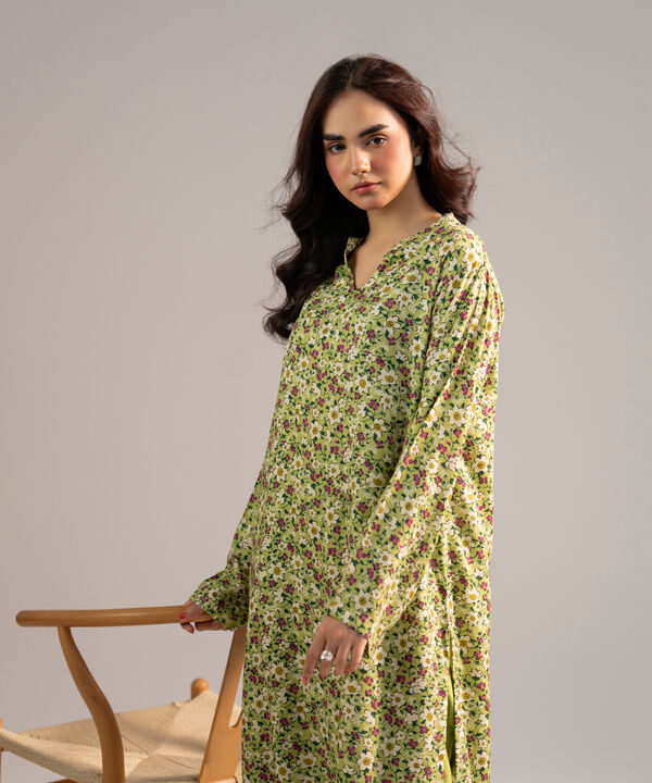 2 Piece - Printed Arabic Lawn Suit