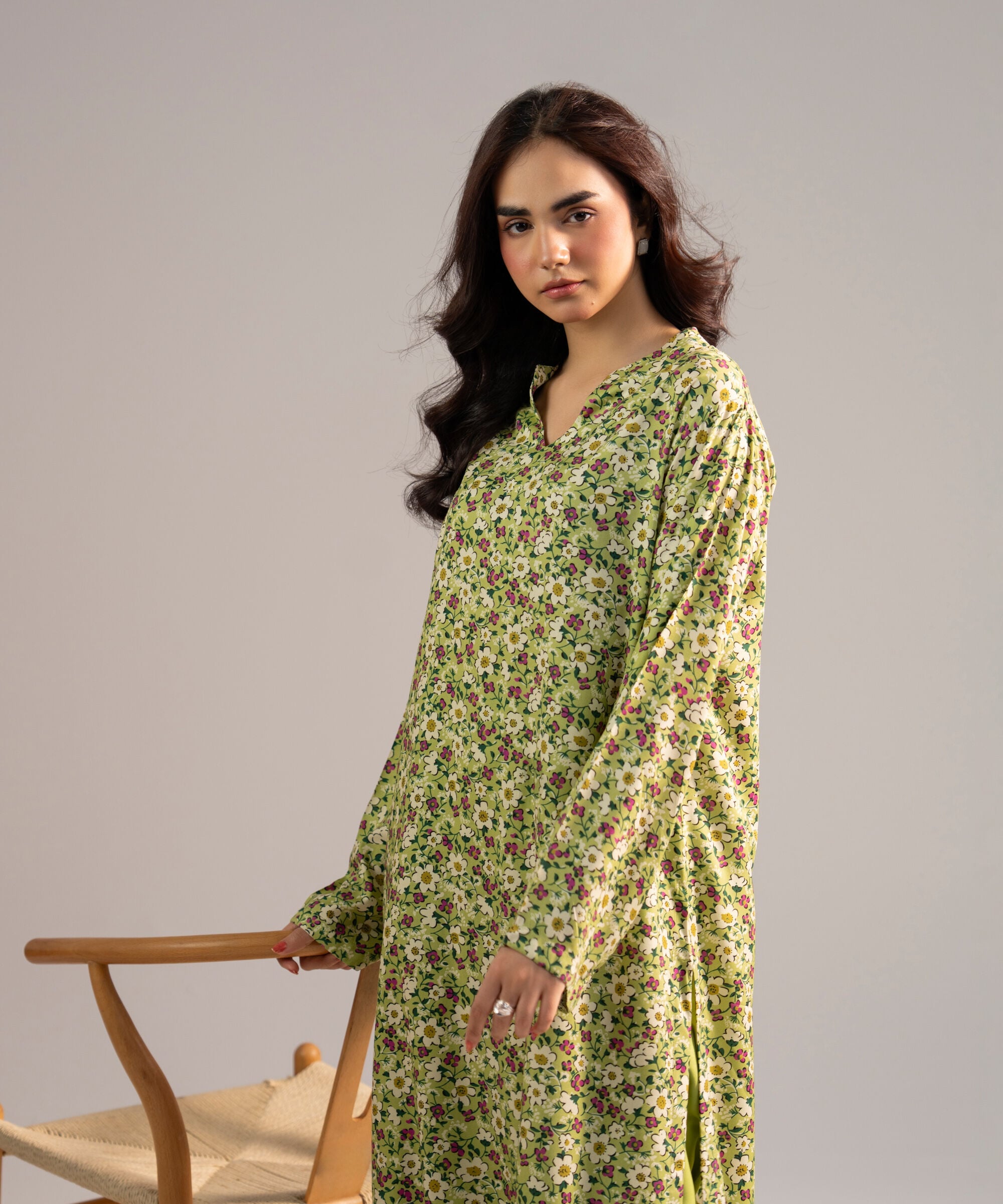 2 Piece - Printed Arabic Lawn Suit