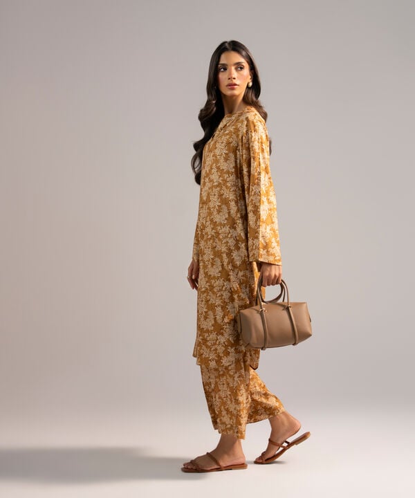 2 Piece - Printed Arabic Lawn Suit